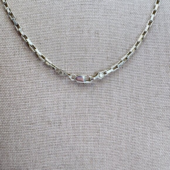 VTG Sterling Silver 925 Kokopelli Oval Link Chain Pendant Necklace 25.5" Length - Picture 8 of 16